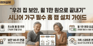 노인-시니어-안전-홈캠-설치방법