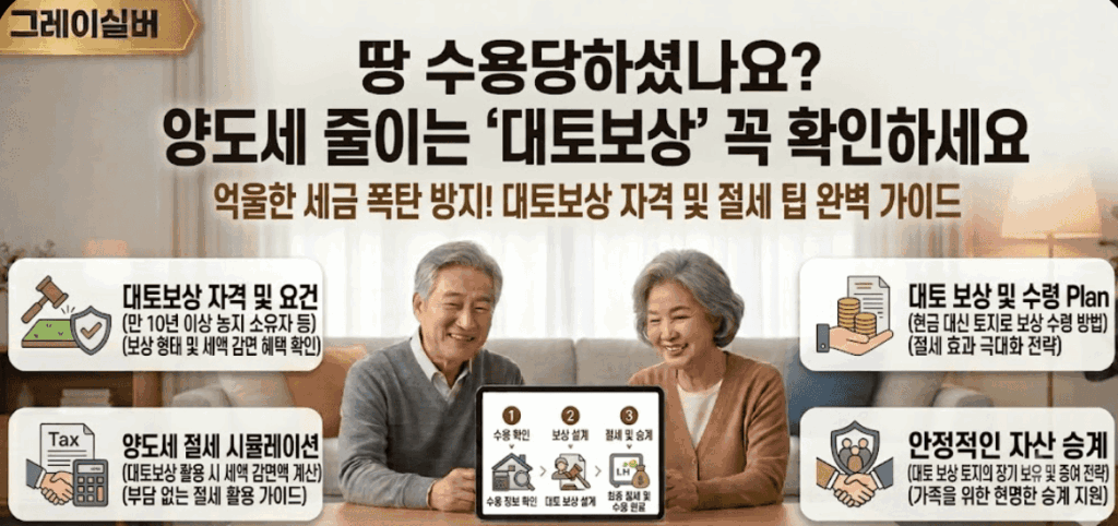 대토보상-양도소득세-절세-방법