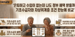 기초수급자-차상위계층-조건
