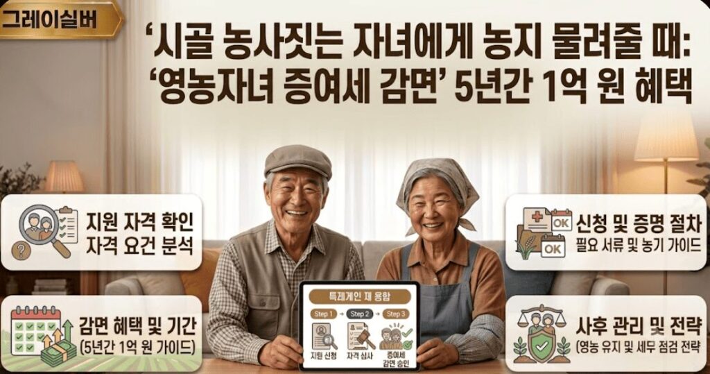 영농자녀-증여세-감면
