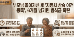 자동차-상속이전등록-범칙금