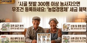 농업경영체-세금-혜택