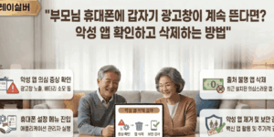부모님-휴대폰-광고창-제거