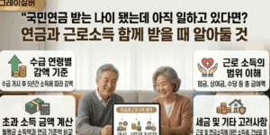 국민연금-근로소득-동시수령