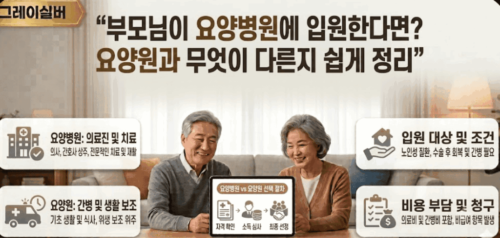 요양병원-요양원차이