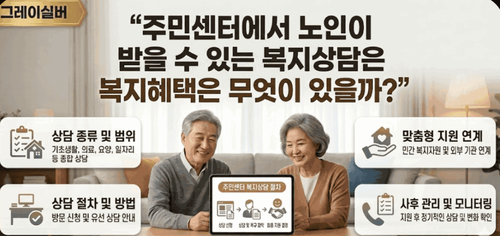 주민센터-복지상담